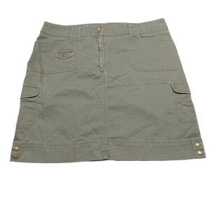 Jones New York Sport Army Green Utility Mini Skirt